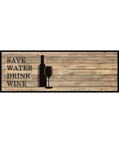 Ταπέτο Κουζίνας Cook & Wash 410 Save Water Drink Wine