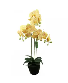 Supergreens Τεχνητό Φυτό Ορχιδέα Phalaenopsis Κίτρινο 80 εκ.