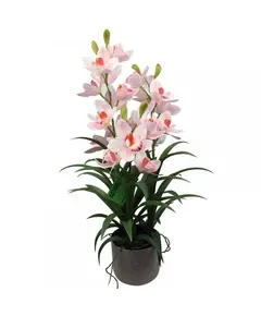 Supergreens Τεχνητό Φυτό Ορχιδέα "Cymbidium Orchid" Ροζ 70 εκ.