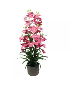 Supergreens Τεχνητό Φυτό Ορχιδέα "Oncidium Orchid" Ροζ 86 εκ.