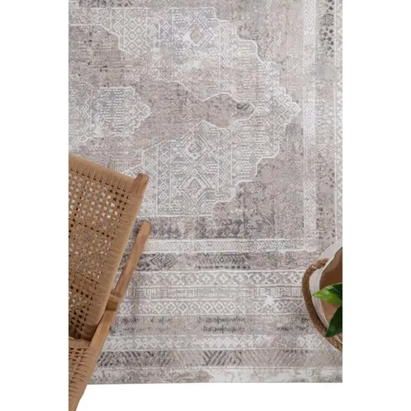 Μοντέρνο Χαλί Infinity 5915B Grey White Royal Carpet